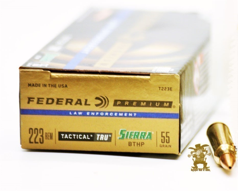 223 BTHP Federal Premium.223 REM LE Tactical 55Gr TRU Sierra BTHP 20RDS-img-2