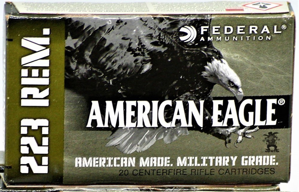 223 REM Federal Military Grade Brass Cased 55 Grain FMJ  20 Rounds -img-0