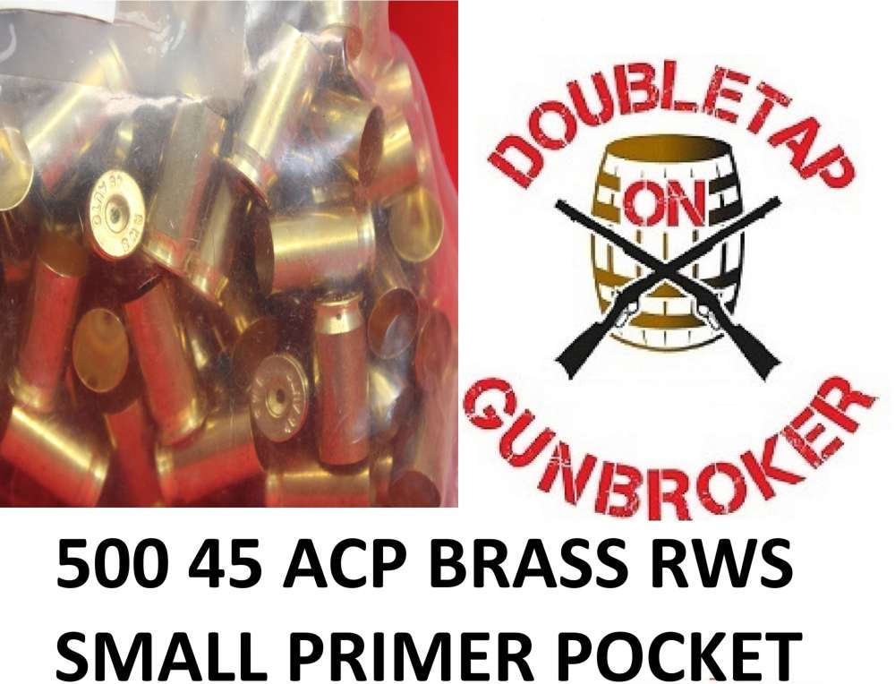 45 ACP BRASS 500 PIECES NEW RWS -img-0