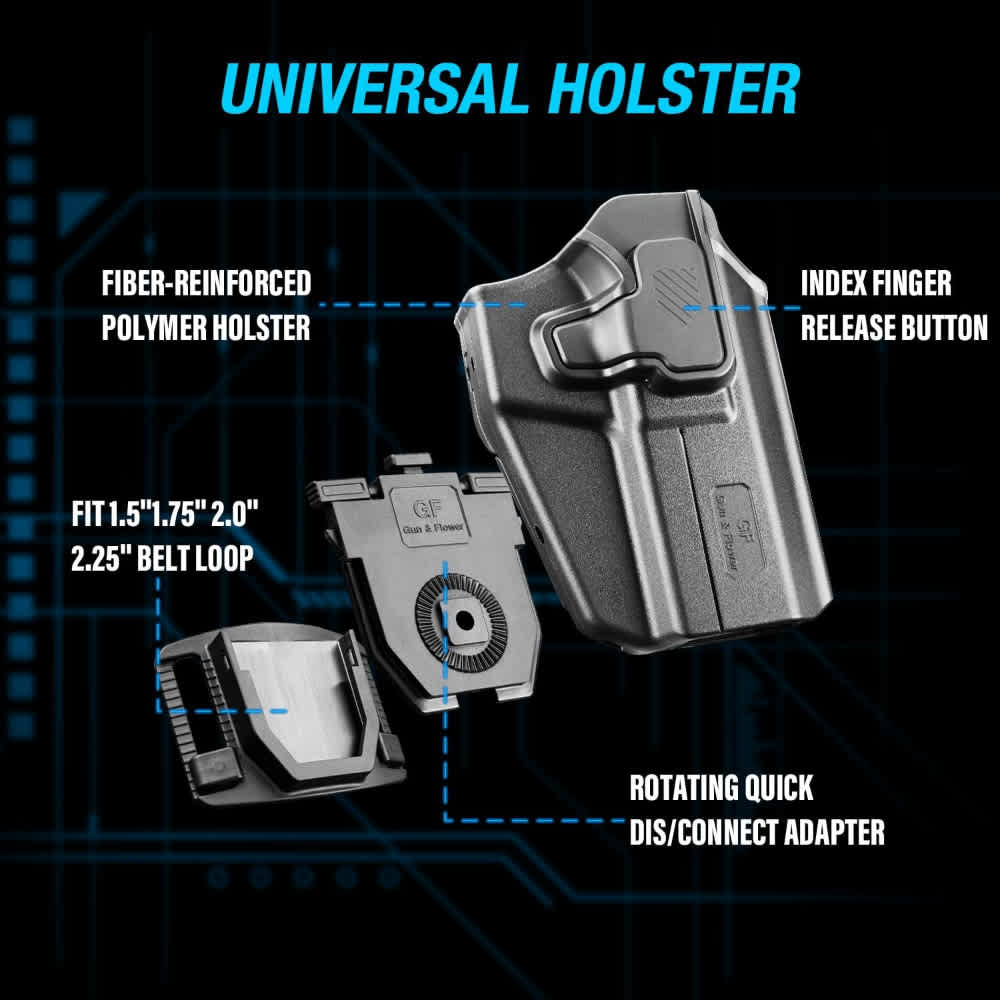 TSG Level II OWB Polymer RH Holster Fit: Full size and Compact pistols-img-2