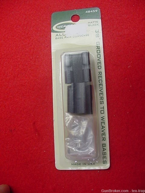 Weaver- 48459-Bases- 3/8 Receiver to Weaver Bases- New !-img-0