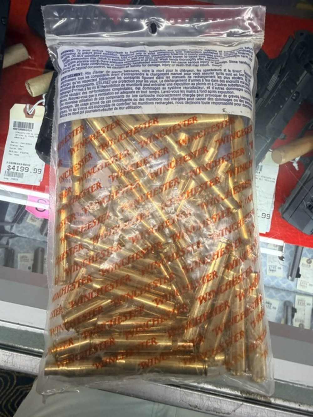 Winchester 9mm Unprimed Brass NEW 100ct-img-1