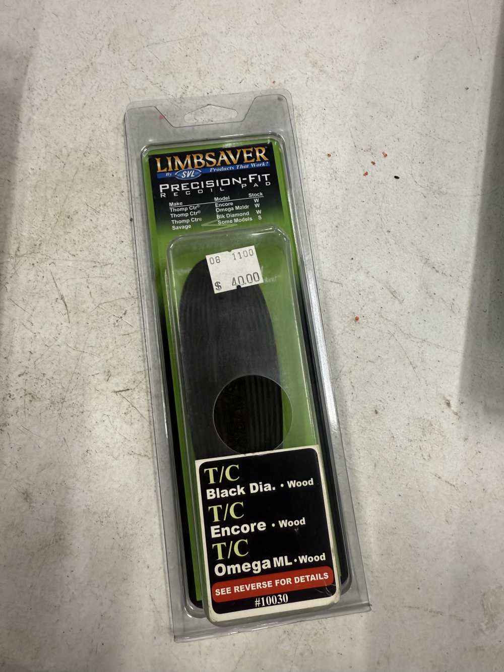 Limbsaver recoil pad for Thompson center omega encore black diamond WOOD-img-0