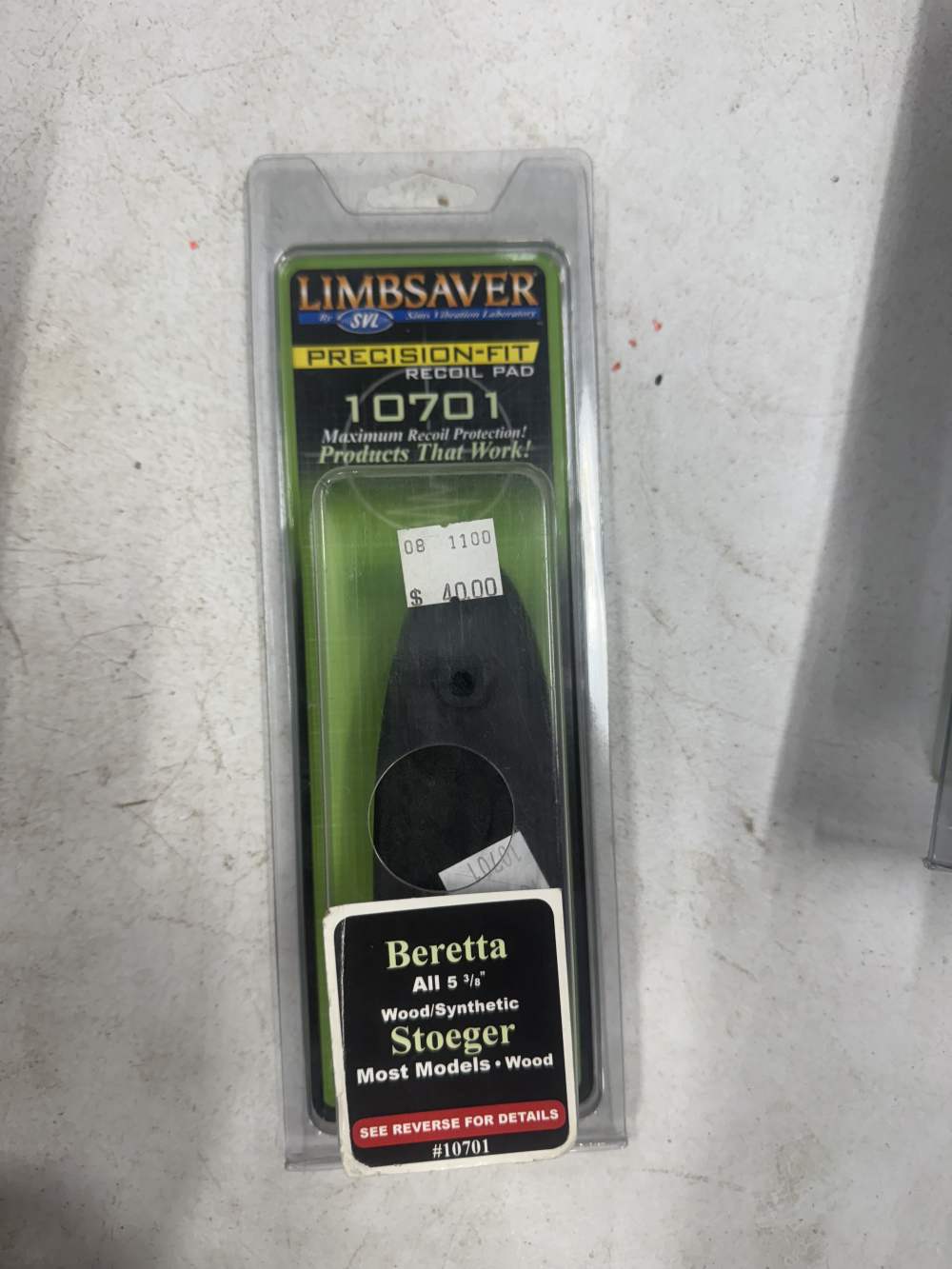 LIMBSAVER PRECISION-FIT RECOIL PAD #10701 - BARETTA, STOEGER - NEW-img-0