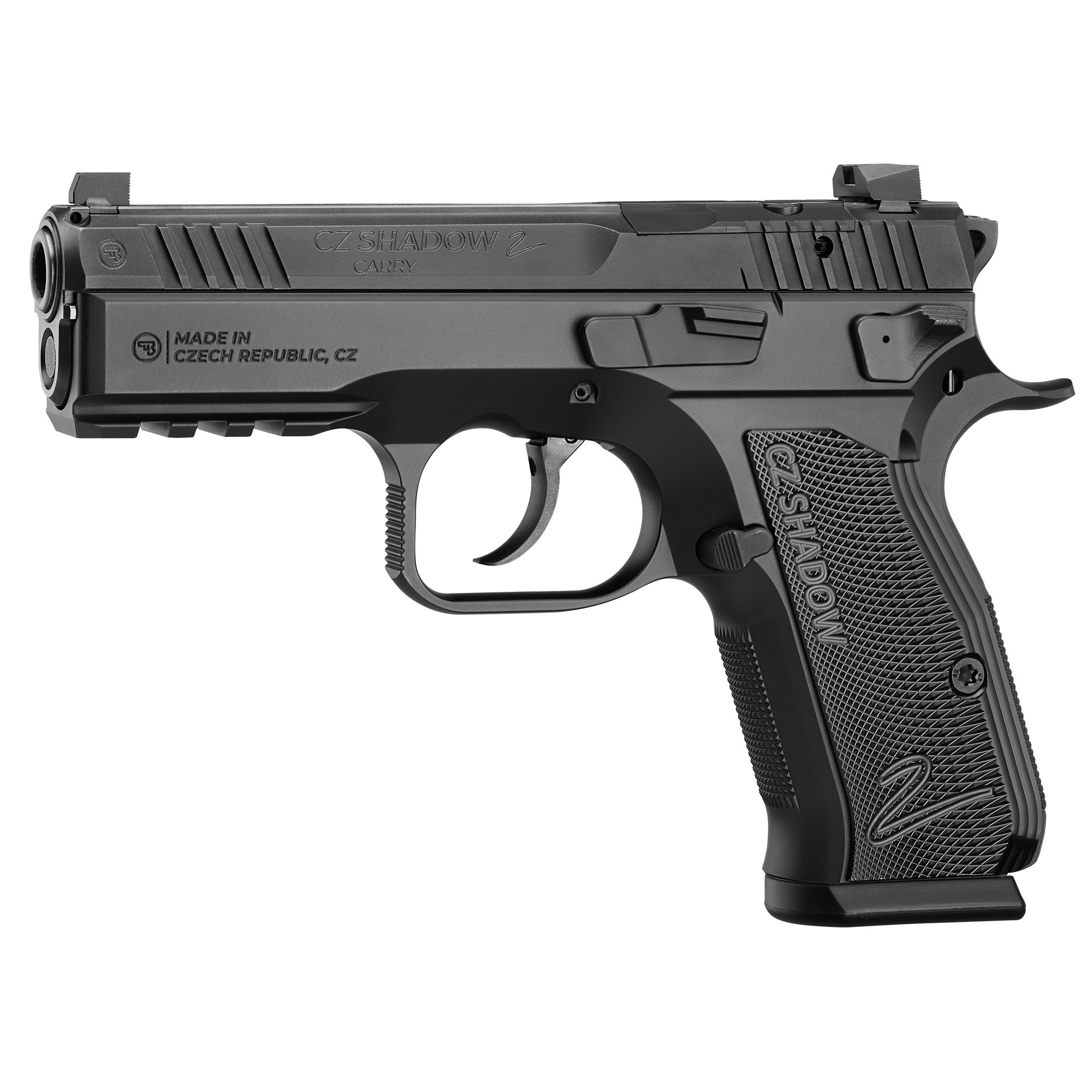 CZ Shadow 2 Carry 9MM 4" Barrel 2-15 Round Magazines Optic Ready - 91244-img-0