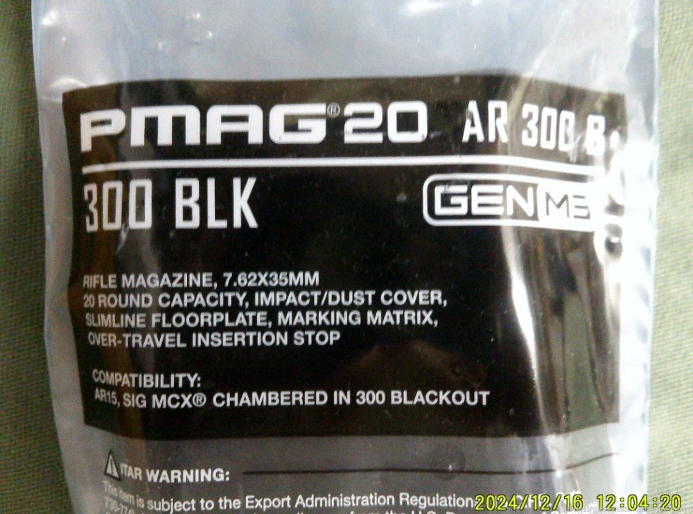 MagPul PMAG20 AR 300 BLK 20 round magazine-img-1