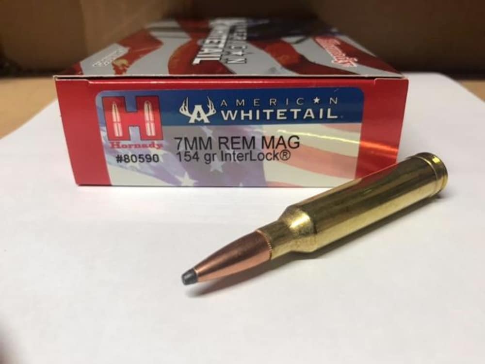 Hornady 80590 7mm Rem Mag 154gr SP 100 Rounds-img-0