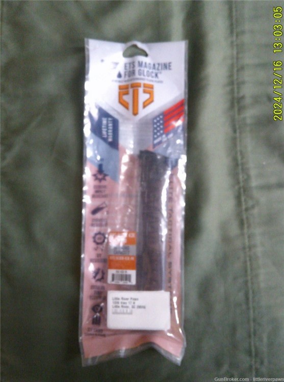 ETS Glock 43X 9mm 19 round magazine-img-0