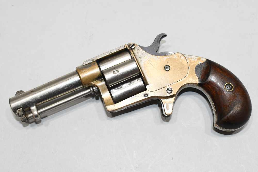 Antique Colt Cloverleaf Single Action Revolver 3" 41 Rimfire 1873-img-5
