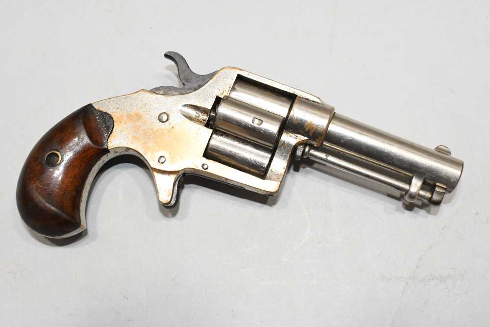 Antique Colt Cloverleaf Single Action Revolver 3" 41 Rimfire 1873-img-0