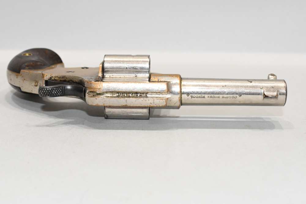 Antique Colt Cloverleaf Single Action Revolver 3" 41 Rimfire 1873-img-9
