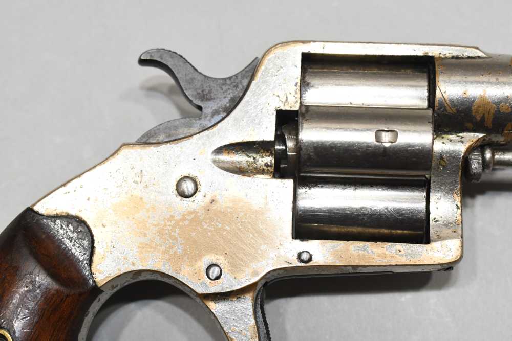 Antique Colt Cloverleaf Single Action Revolver 3" 41 Rimfire 1873-img-3