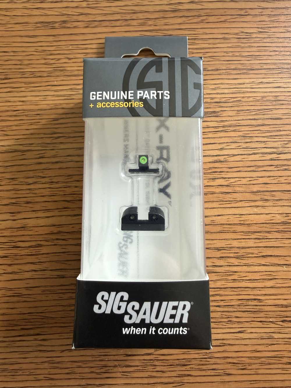 SIG X-RAY3 3Dot Tritium Pistol Sight Set Square Notch Steel Black #SOX10001-img-1