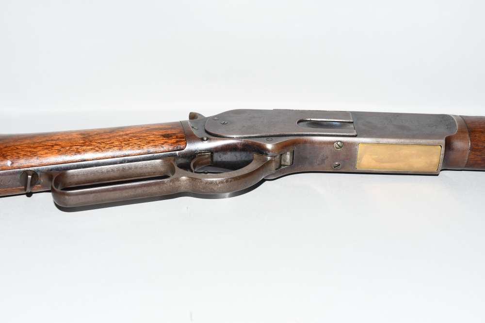 Wonderful Winchester 1876 2nd Model Lever Rifle 28" Oct 45 Cal W Letter-img-20