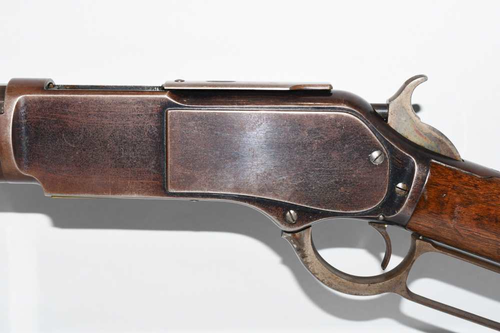 Wonderful Winchester 1876 2nd Model Lever Rifle 28" Oct 45 Cal W Letter-img-9