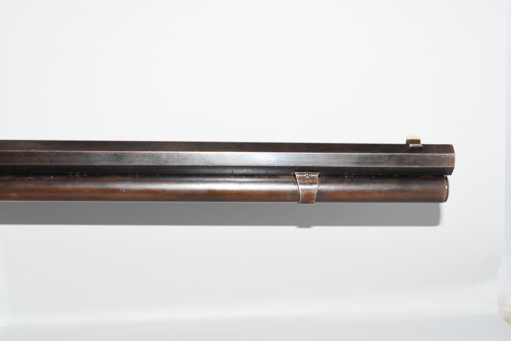 Wonderful Winchester 1876 2nd Model Lever Rifle 28" Oct 45 Cal W Letter-img-6