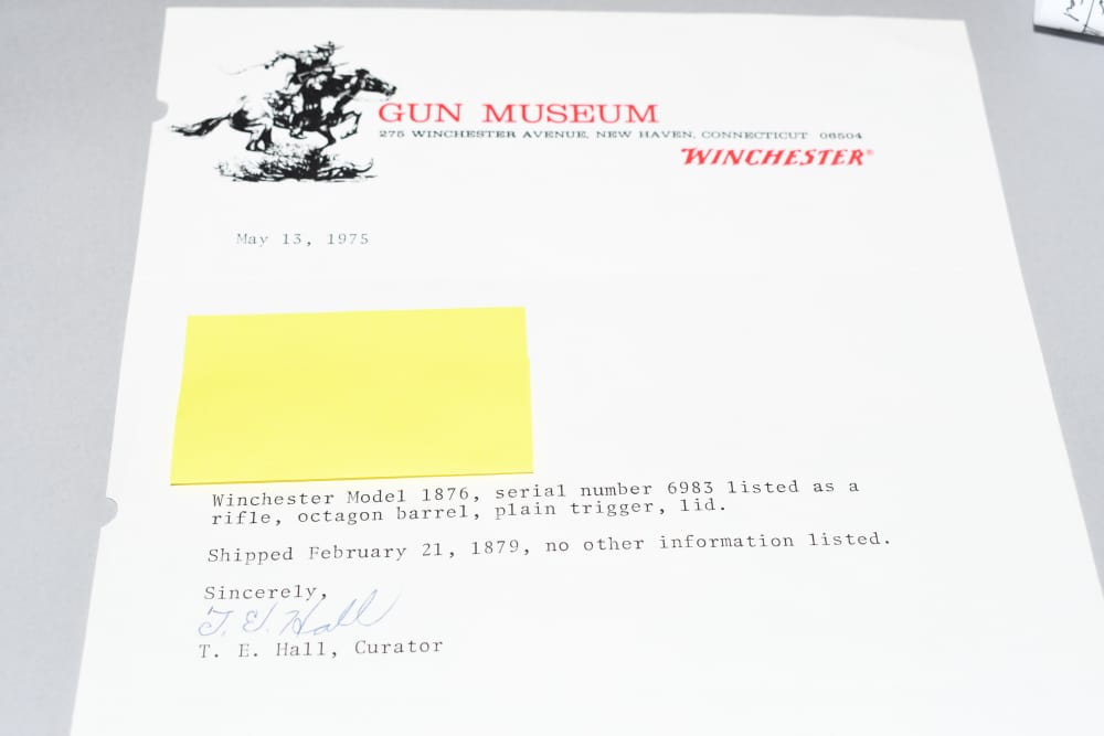 Wonderful Winchester 1876 2nd Model Lever Rifle 28" Oct 45 Cal W Letter-img-28