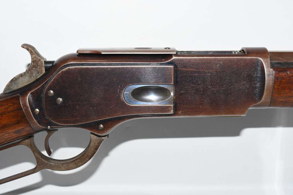 Wonderful Winchester 1876 2nd Model Lever Rifle 28" Oct 45 Cal W Letter-img-3