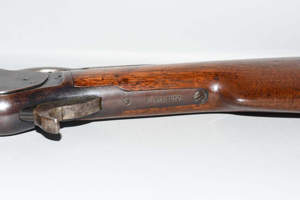 Wonderful Winchester 1876 2nd Model Lever Rifle 28" Oct 45 Cal W Letter-img-14