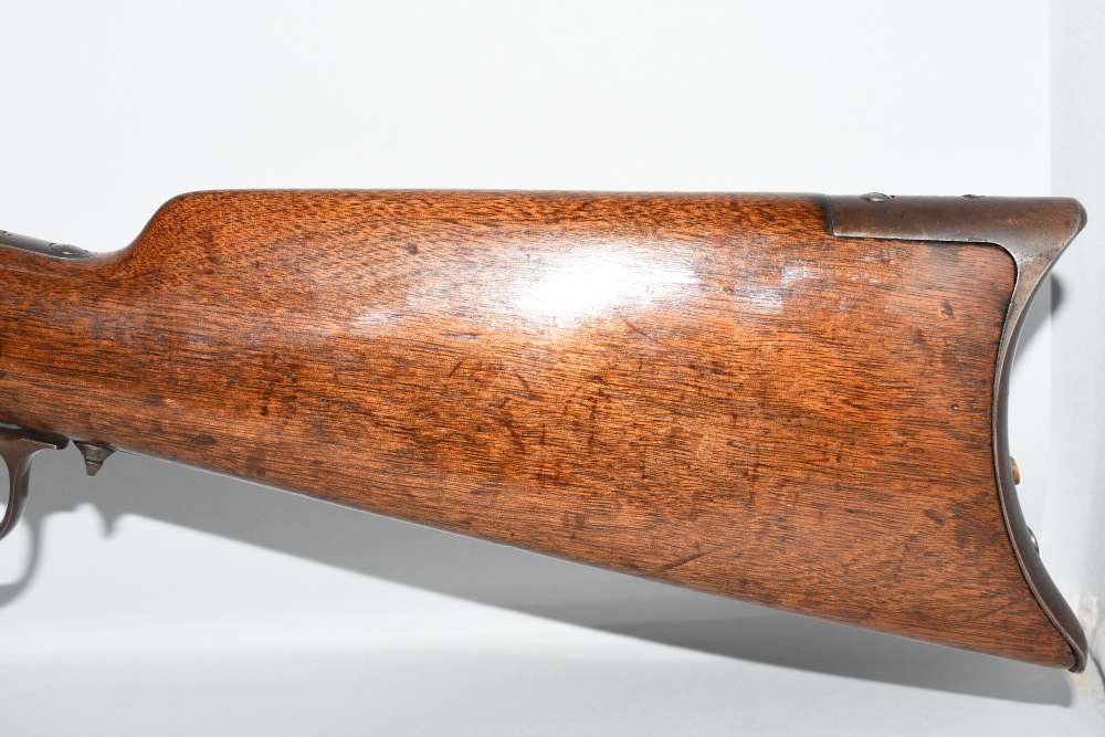 Wonderful Winchester 1876 2nd Model Lever Rifle 28" Oct 45 Cal W Letter-img-8
