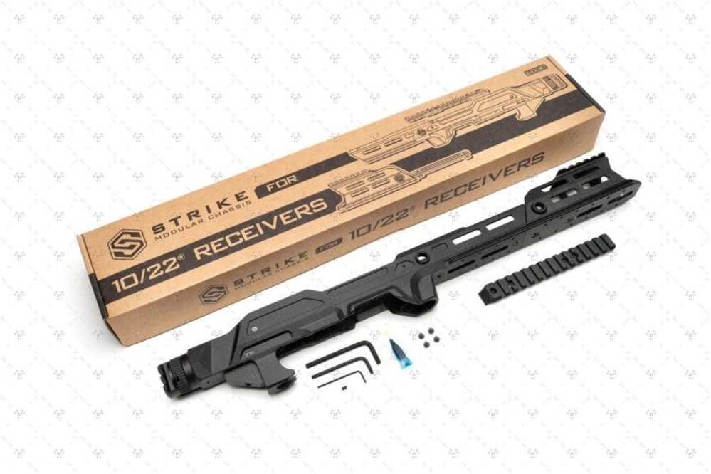 STRIKE INDUSTRIES Modular Aluminum Chassis BLACK for Ruger 10/22-img-0