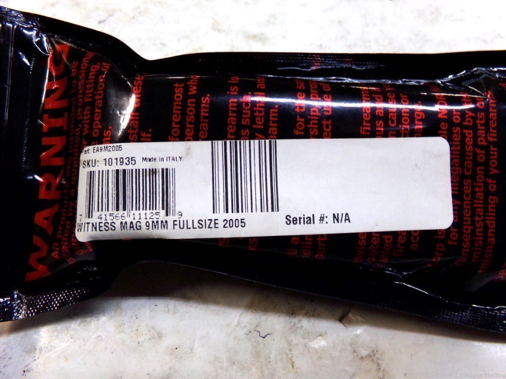 New/opened EAA Witness 9mm 17 round magazine #101935-img-0
