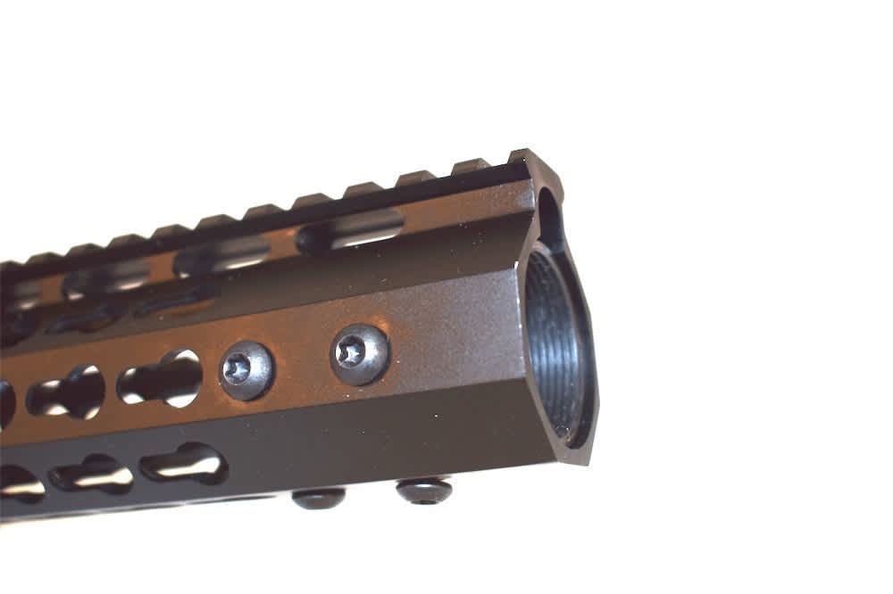 AR15 12" Slim Keymod Handguard Rail One Piece Free Float with 6 Screws-img-2