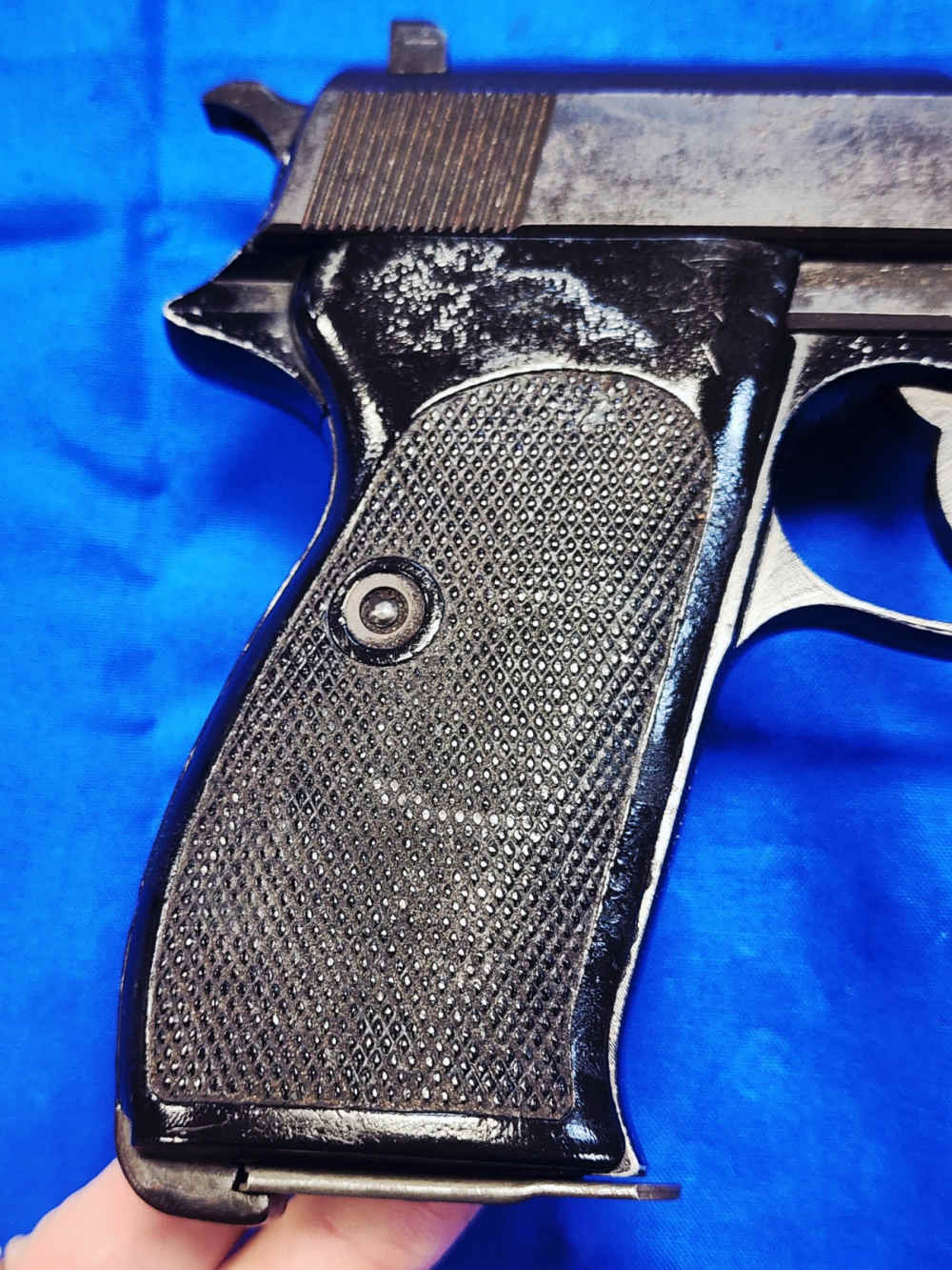 1963 WALTHER P1 9MM 5" BLACK BAKELITE GRIPS, COLD WAR CLASSIC, C&R OK!-img-18