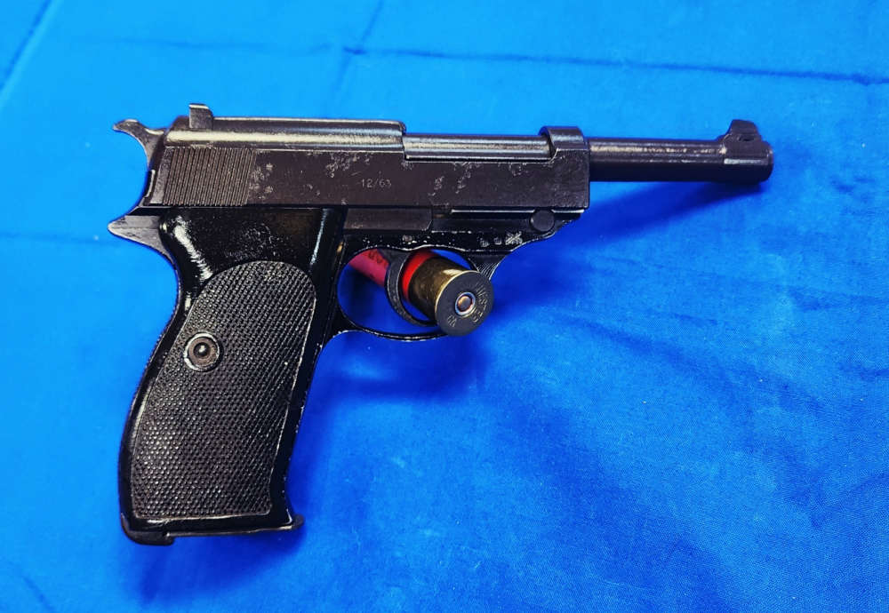 1963 WALTHER P1 9MM 5" BLACK BAKELITE GRIPS, COLD WAR CLASSIC, C&R OK!-img-0