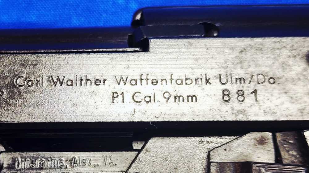 1963 WALTHER P1 9MM 5" BLACK BAKELITE GRIPS, COLD WAR CLASSIC, C&R OK!-img-7