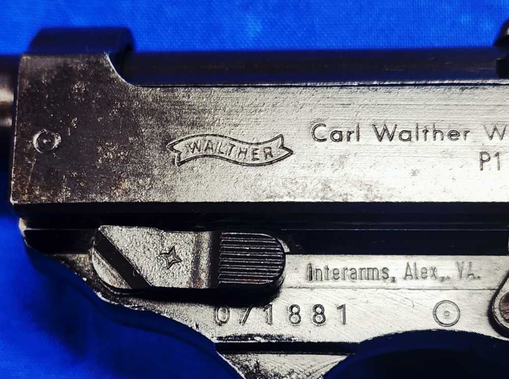 1963 WALTHER P1 9MM 5" BLACK BAKELITE GRIPS, COLD WAR CLASSIC, C&R OK!-img-6