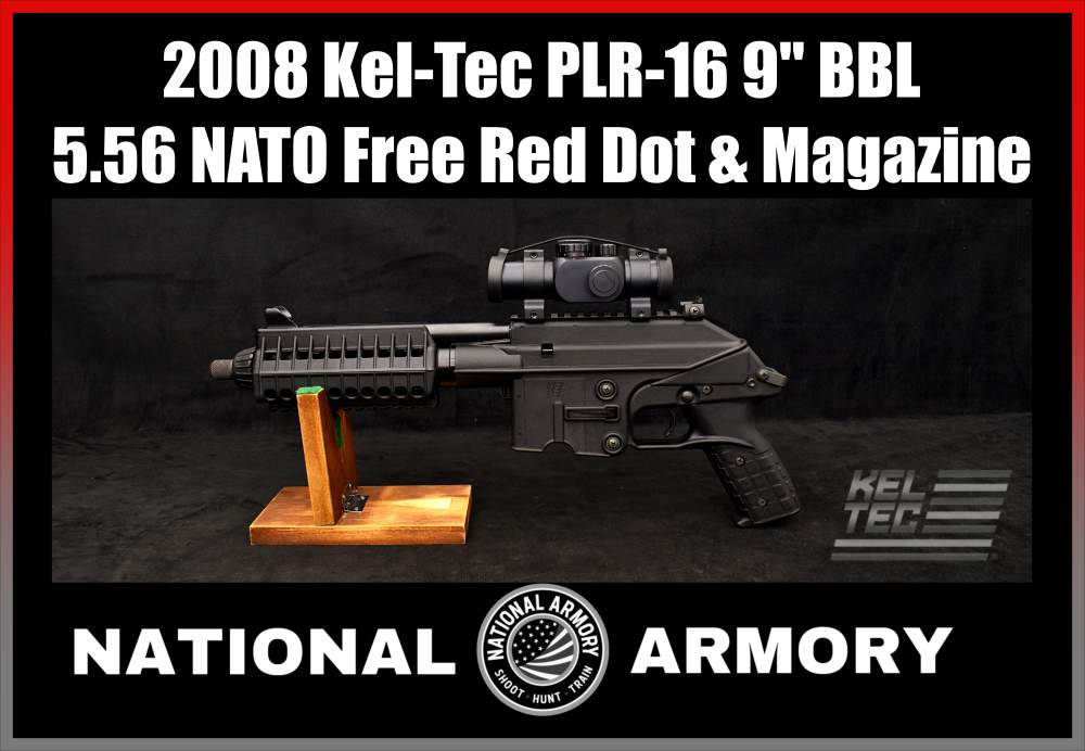2008 Kel-Tec PLR-16 5.56 NATO 9" Semi-Auto Pistol Free Red Dot & 1 Magazine-img-0