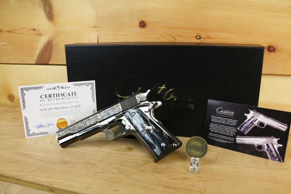 Limited Edition #28 of 300 CNC Colt 1911 "War Horse", 45 ACP, 5", NIB-img-9