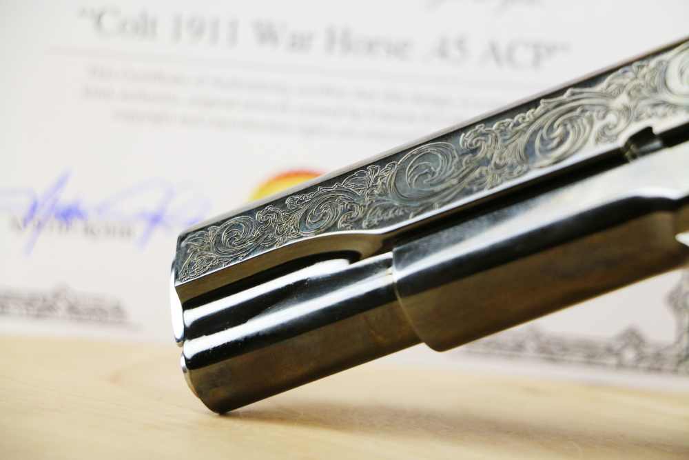 Limited Edition #28 of 300 CNC Colt 1911 "War Horse", 45 ACP, 5", NIB-img-16