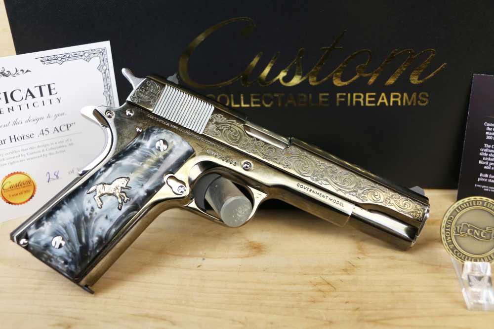 Limited Edition #28 of 300 CNC Colt 1911 "War Horse", 45 ACP, 5", NIB-img-1