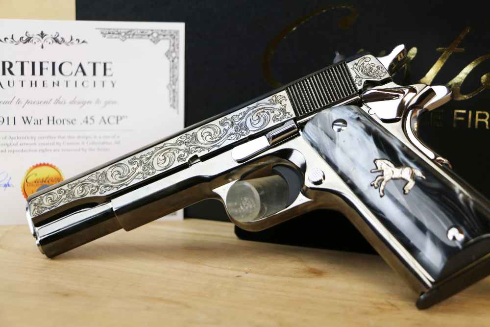 Limited Edition #28 of 300 CNC Colt 1911 "War Horse", 45 ACP, 5", NIB-img-10