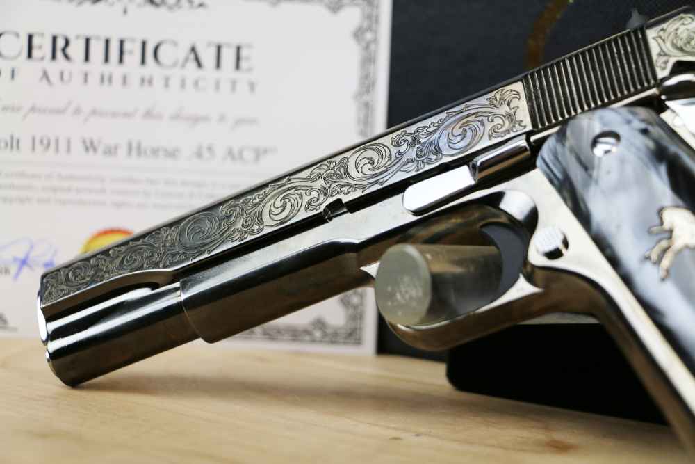 Limited Edition #28 of 300 CNC Colt 1911 "War Horse", 45 ACP, 5", NIB-img-13