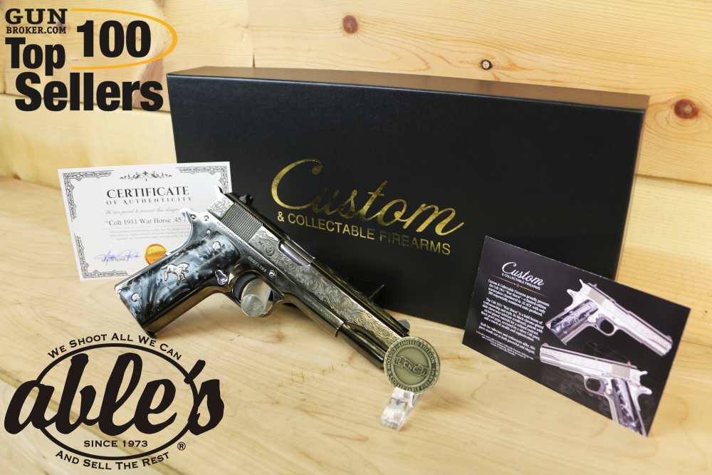 Limited Edition #28 of 300 CNC Colt 1911 "War Horse", 45 ACP, 5", NIB-img-0