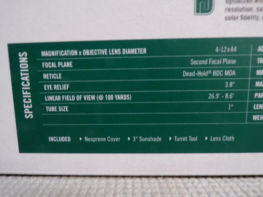 Vortex Crossfire HD 4-12x44mm Dead Hold BDC MOA Reticle CFR-41201 -img-5