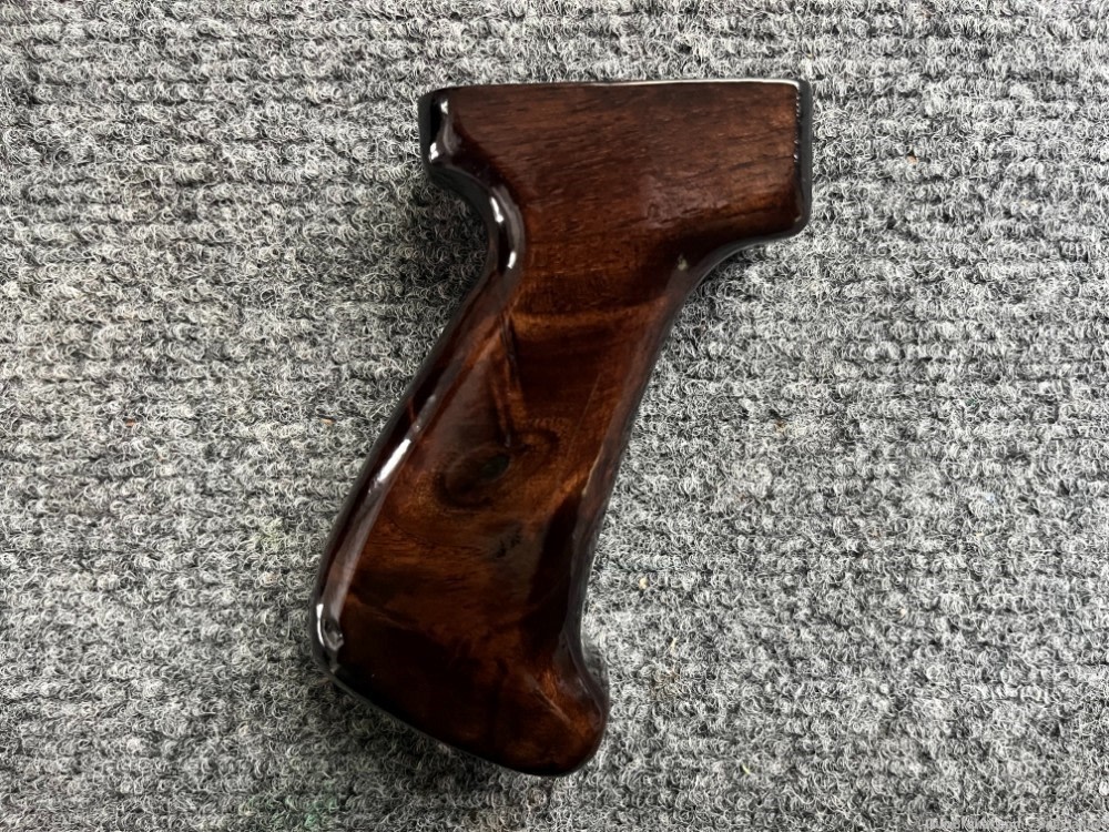 Premium American Dark Walnut M76 Inspired 1.2" Fat AK Wood Pistol Grip-img-0