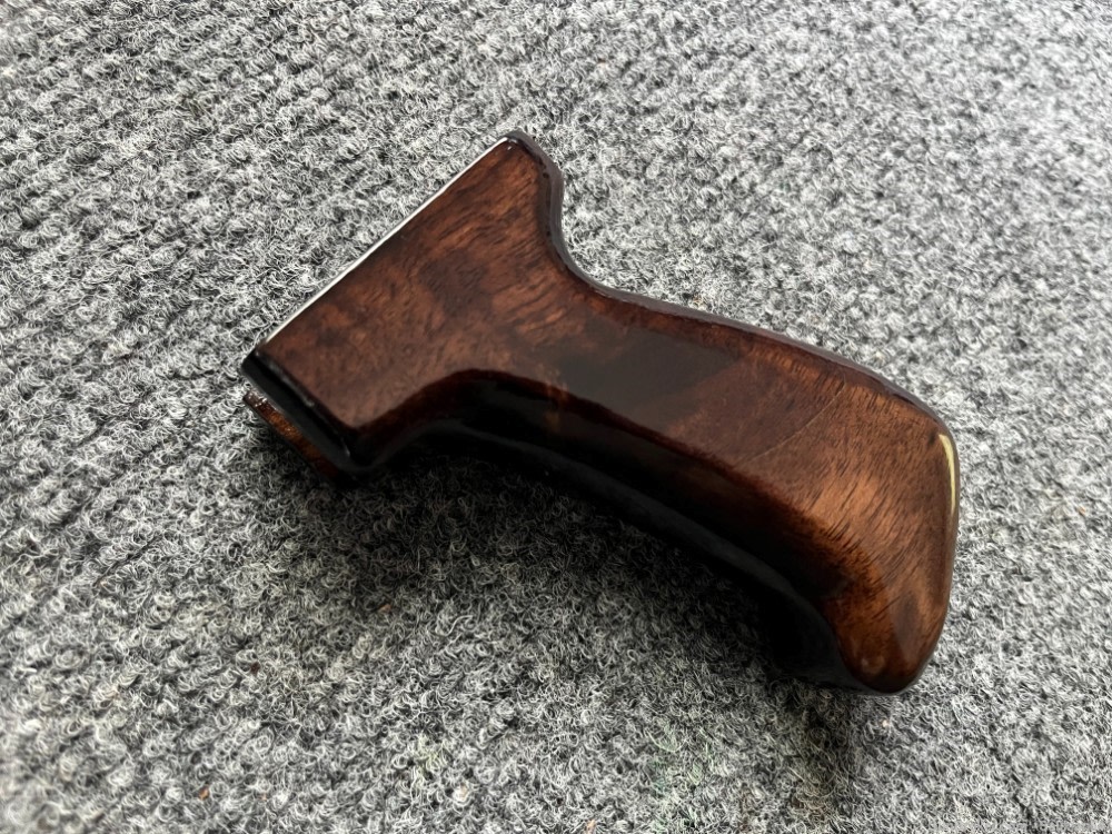 Premium American Dark Walnut M76 Inspired 1.2" Fat AK Wood Pistol Grip-img-3