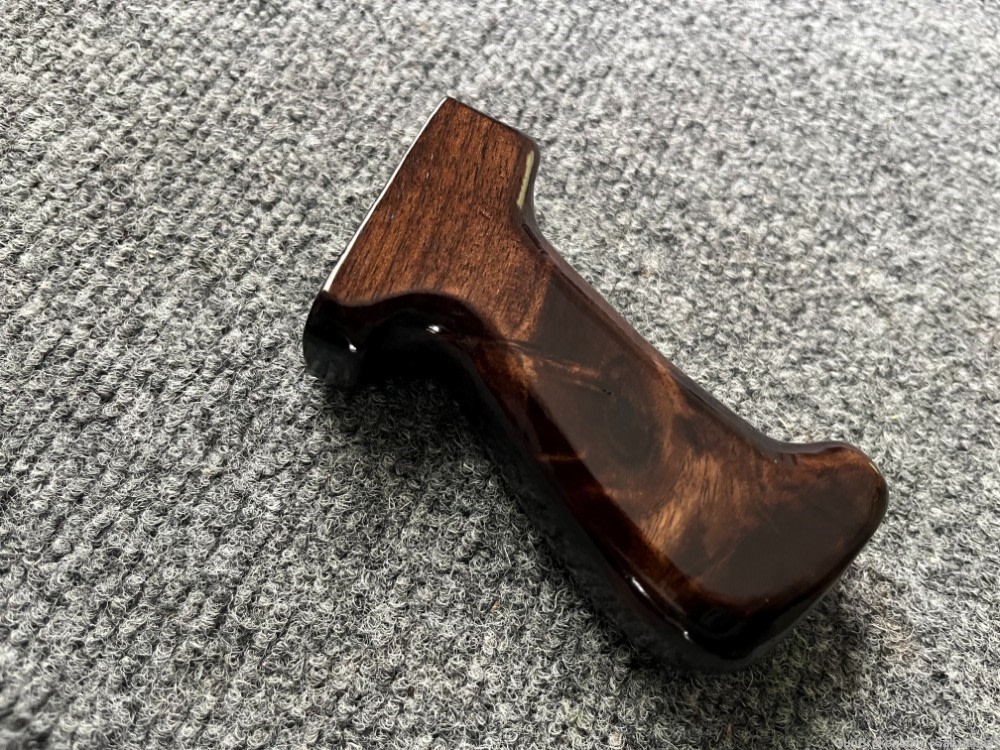 Premium American Dark Walnut M76 Inspired 1.2" Fat AK Wood Pistol Grip-img-2