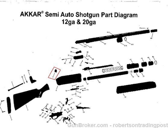 Akkar Charles Daly 20 gauge Model 600 Auto Bolt Recoil Pad View 47 polymer-img-4