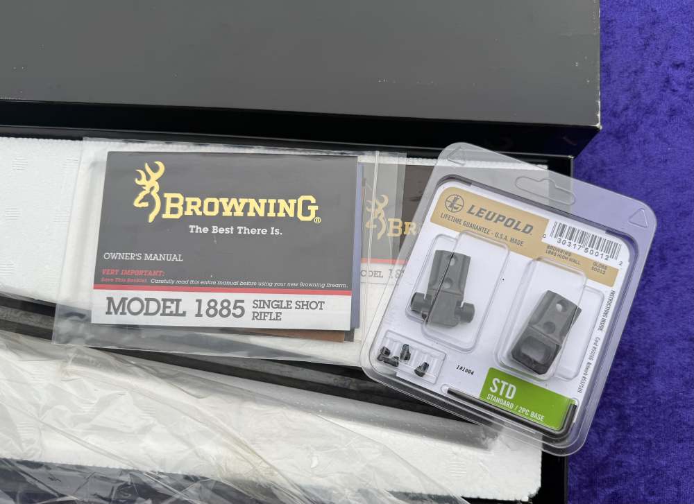 Browning 1885 High Wall Single .223 Rem 28" Octagon Factory Test Fired Only-img-20
