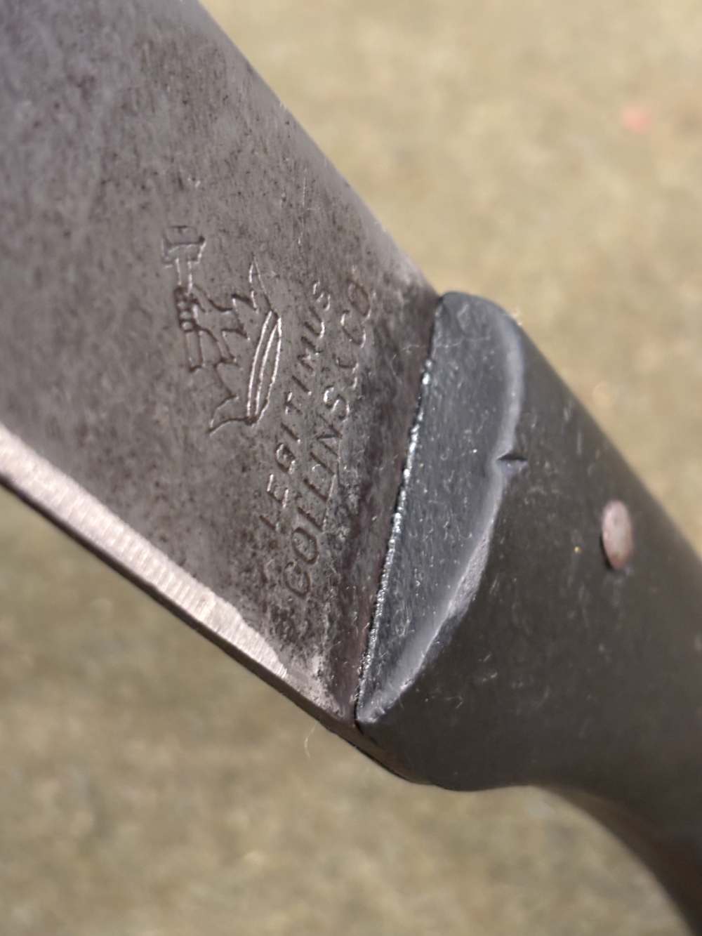 WWII - Used - Collins & Co. Legitimus Machete - 22” Blade 28” Overall-img-66