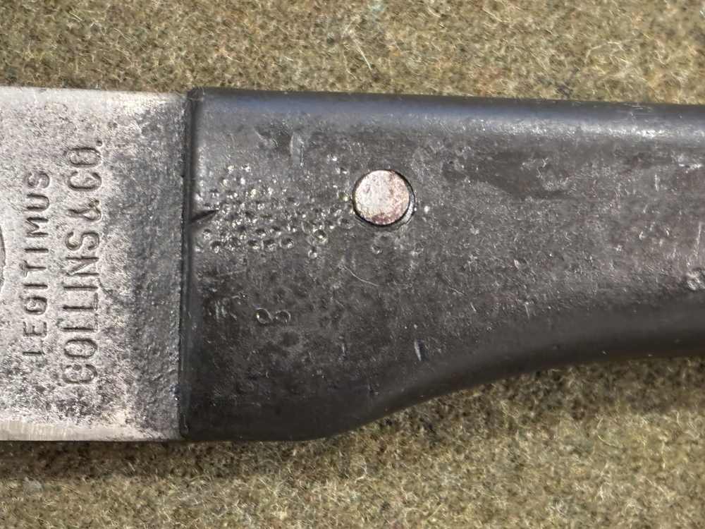 WWII - Used - Collins & Co. Legitimus Machete - 22” Blade 28” Overall-img-5