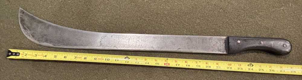 WWII - Used - Collins & Co. Legitimus Machete - 22” Blade 28” Overall-img-0