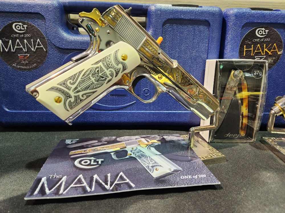 SK Customs Matching Set of Colt 1911 38 Supers “HAKA & MANA ” #27 of 200-img-2