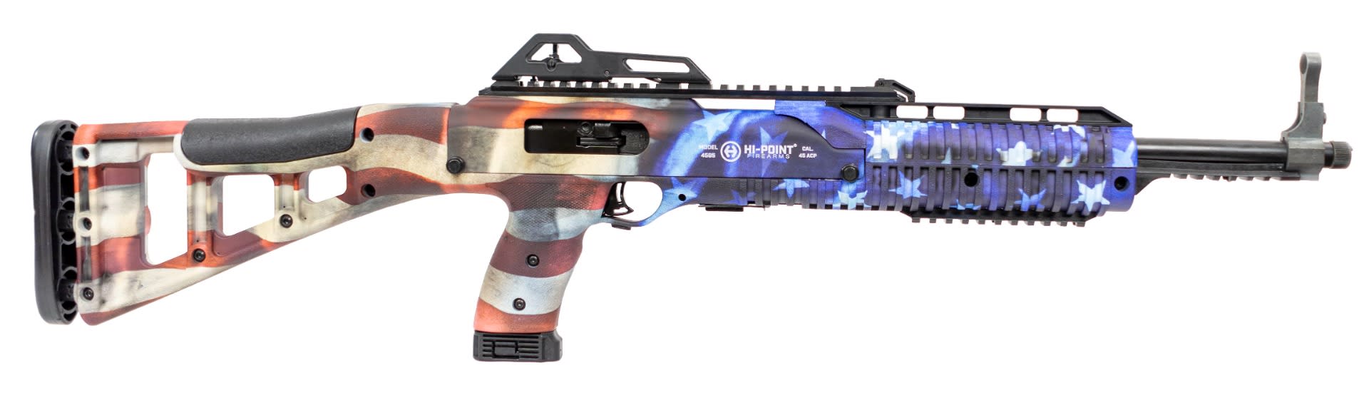 Hi-Point 4595TS Carbine .45ACP 17.50 9+1 Steel Rec Fixed Syn Stock Adj Rear-img-1
