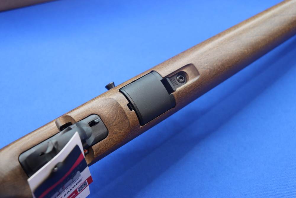 Savage Arms Model A22 TIMBER Rifle 22LR 18" Threaded Thumbhole Wood 47247 -img-12